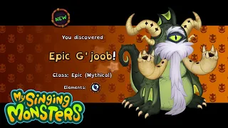 How to get Epic G joob on Plant Island - My Singing Monsters MSM