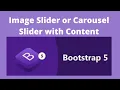 Carousel Slider Bootstrap 5 Slider Carousel Tutorial
