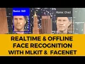 Realtime and offline Face Recognition app using Google ML Kit FaceNet ML Android app