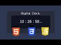 Digital Clock using HTML CSS and Vanilla Javascript