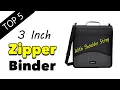 Best 3 Inch Zipper Binder With Shoulder Strap