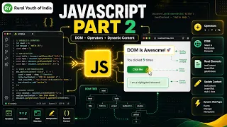JavaScript Tutorial Part 2 Operators DOM Manipulation HTML Content Update Beginner Guide