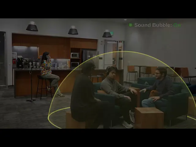 'Sound bubble' headphones demo