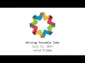 Lecture Writing testable code