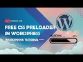 Free WordPress Preloader Plugin - No Coding Required