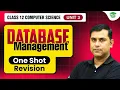 Database management Class 12th Computer Science One Shot Revision