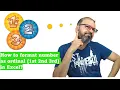 How to format number as ordinal 1st 2nd 3rd in Excel