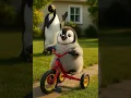 Lagu Pinguin learn how to ride a bike 🚲😂 #duploku #cute