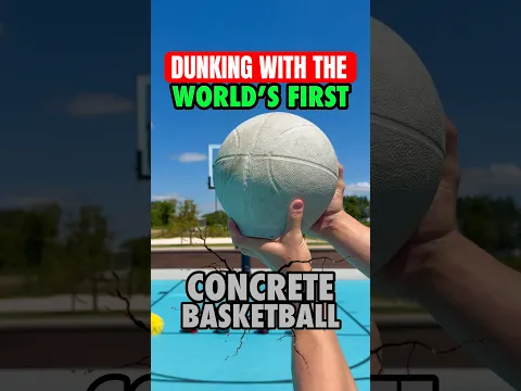 Dunking The World’s First Concrete Basketball! 🧱🏀