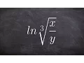 Expanding logarithmic expressions