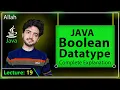 Lec 19 Java Boolean Datatype Complete Overview with Real Examples Java Boolean Data Type Urdu