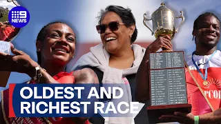 American superstar Sha Carri Richardson wins Australia s oldest foot race 9 News Australia