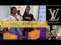 LOUIS VUITTON NEVERFULL AND SAKS UNBOXING HAUL WITH SISTER