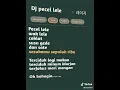 Download Lagu DJ PECEL LELE ful lirik 😁😁tercandu candu