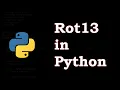 Rot13 Implementation in Python 3 8 Codewars