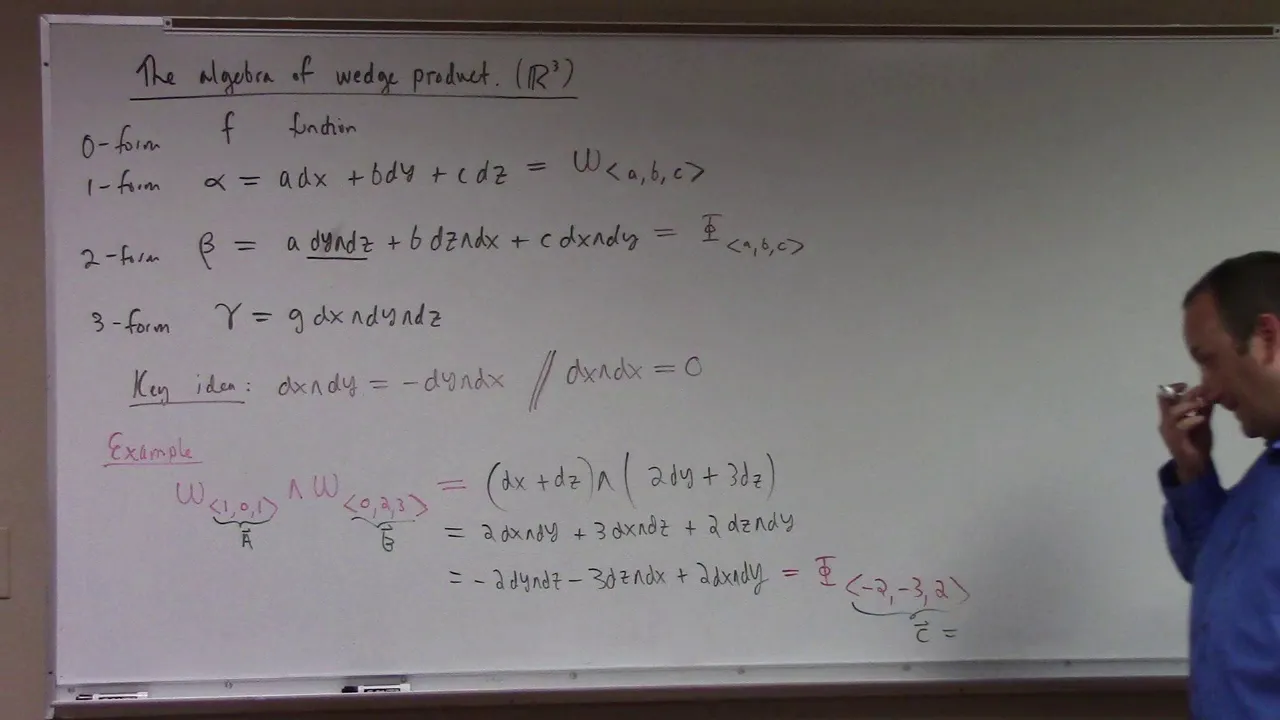 DEqns: differential forms exact, closed, generalized Stokes Thm, 9-4-18 part 1