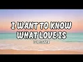 I Want To Know What Love Is - Foreigner ( Lyrics )