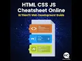 HTML CSS JS Cheatsheet Online - Ultimate Web Development Guide