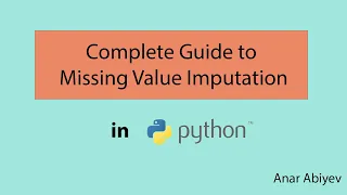 Missing Value Imputation in Python Data Science Tutorial