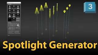 Spotlight Generator for 3dsMax Free Maxscript