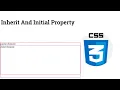 29 css inherit and initial propery