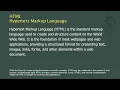 HTML - Hypertext Markup Language