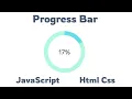Progress Bar for web site HTML CSS JavaScript