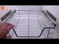 kitchen accessories Kitchen cabinet stainless steel pull out dish drying rack kitchen baskets