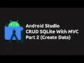 How to Make CRUD App in Android Studio Java Using SQLite Part 2 - Create Data