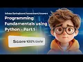 Infosys Springboard Programming Fundamentals Using Python Part 1 Assessment