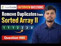 LeetCode 80 - Remove Duplicates from Sorted Array II