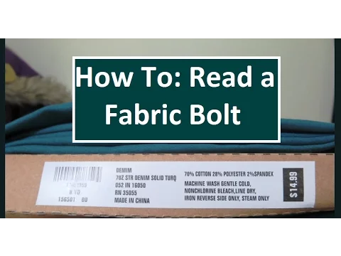 Download MP3 How To: Read a Fabric Bolt