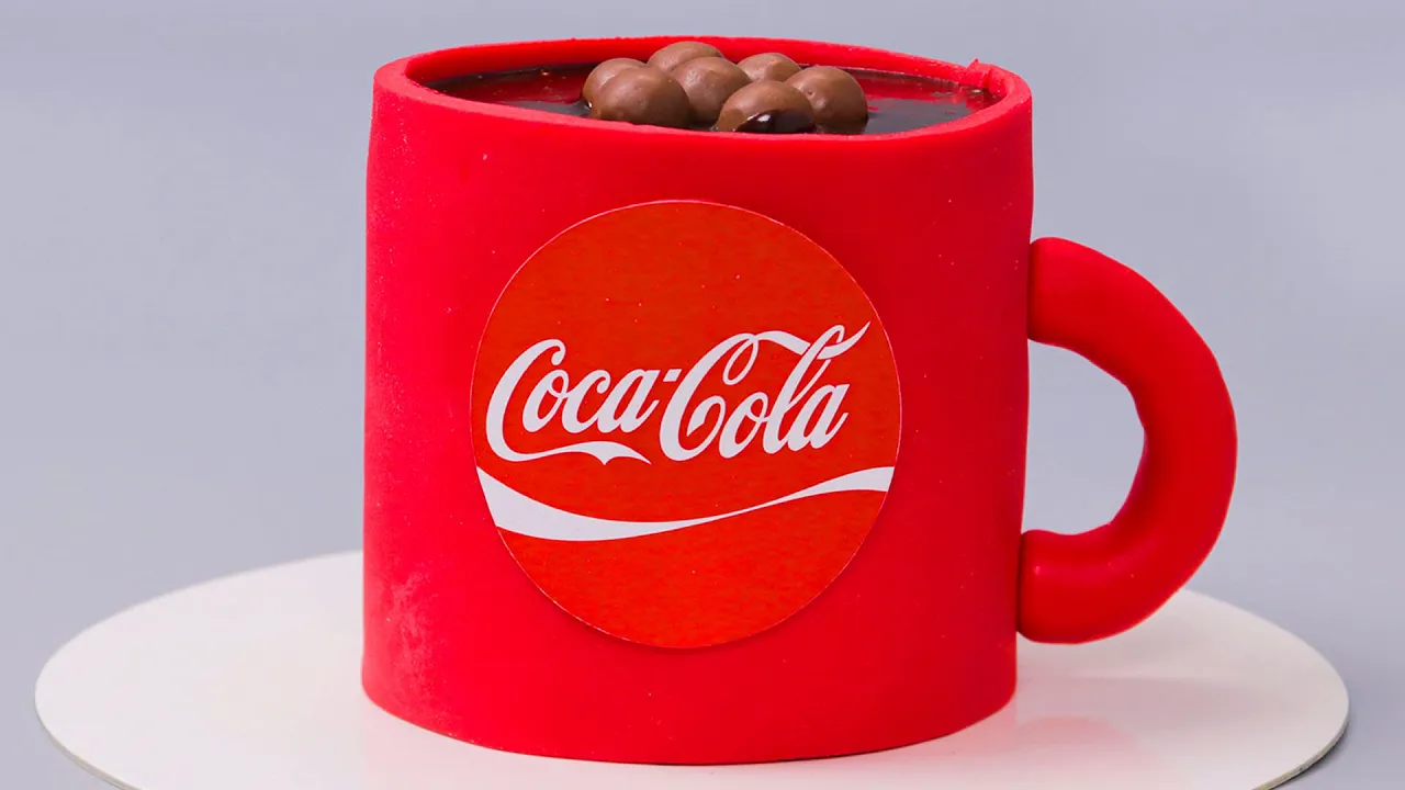 So Yummy 3D Fondant Coca Cola Cake   Coca Cola Chocolate Cake Decoration Ideas