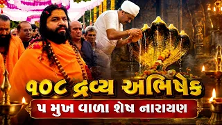 આવું ક્યારેય નહીં જોયું હોય! ગોગા જહુધામમાં 5 મુખવાળા શેષ નારાયણનો 108 દ્રવ્યોથી દિવ્ય અભિષેક 😱🚩