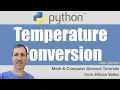 Python Temperature Conversion - Celsius Fahrenheit