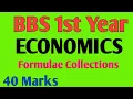 ll BBS 1st Year ll Microeconomics ll Formulae Collection ll 40 Marks ll Economics