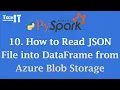 How to Read JSON File into DataFrame from Azure Blob Storage PySpark Tutorial