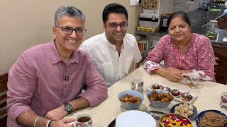 Best Punjabi Monsoon Home Food l Gulgule + Ambi Pakode + bread roll + Beetroot tikki + Mango