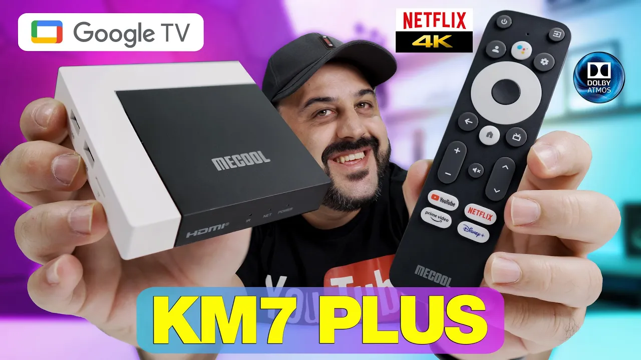 Primeiro TV BOX com GOOGLE TV e 16GB - Mecool KM7 PLUS