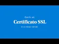 Cos e un certificato SSL e a cosa serve