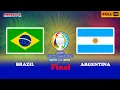 Brazil vs Argentina - Copa America 2021 Final - PES 2021 (Neymar vs Messi)