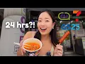 24 hours of ONLY eating at korean convenience stores