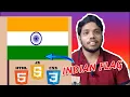 How to Make Indian Flag Using Simple Html Css and Js National Flag Republic day