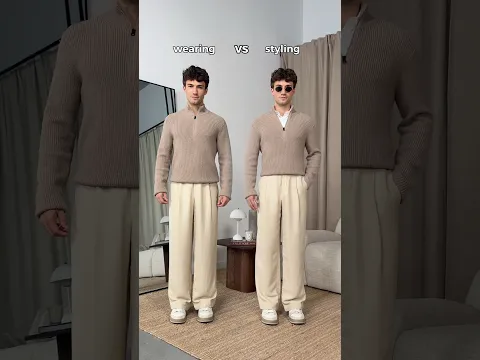 Wearing or styling? 🤯 | Casual-chic outfit inspo | Which outfit would you wear? #menswear #fashion