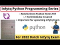 Infytq Preparation Python Programming Series with Handwritten Notes Clear All Concepts