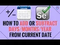 How to Add or Subtract Days Months Years in Java