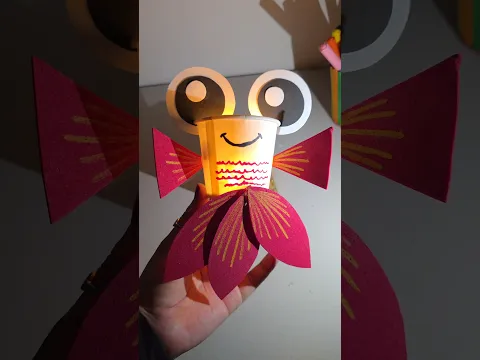 cute fish 🐠craft using paper cup #craftyhome #craftideas #trending #viralshot #handmade