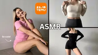 asmr temu activewear try on haul is it worth it 