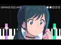 Download Lagu Weathering With You OST - Grand Escape | EASY Piano Tutorial