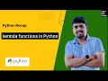 - Lambda functions Python Python for Beginners Learn with Pratap